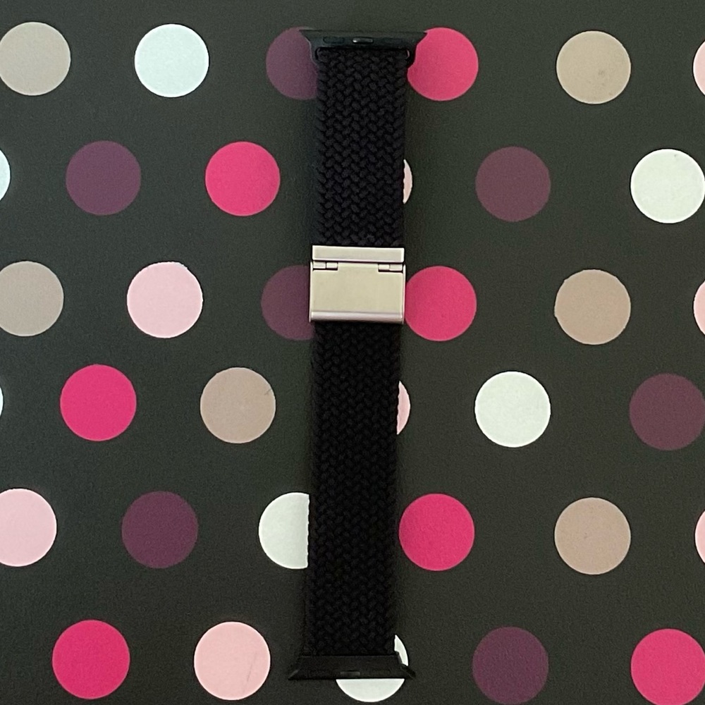 Apple Watch Black Braided Nylon Band